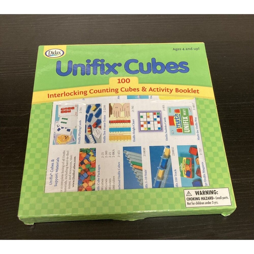 Didax Unifix Cubes And Activity Book 100 Interlocking Cubes Homeschool Math